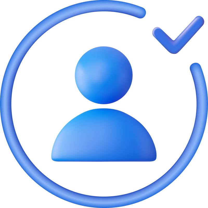 3d User icon